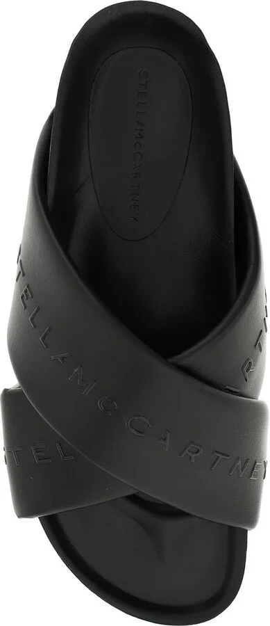 Padded Faux Leather Slides - Image 2