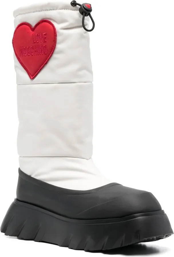 Padded Heart Patch Boots - Image 2