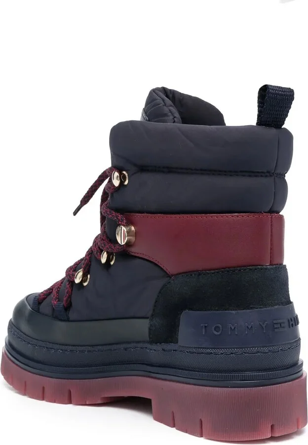Padded Lace-Up Ankle Boots - Image 3