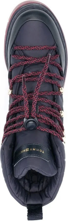 Padded Lace-Up Ankle Boots - Image 4