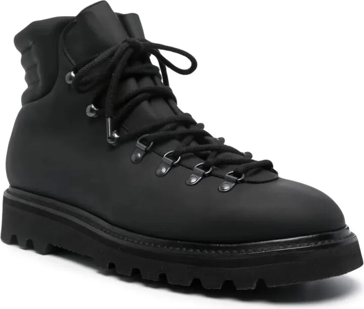 Padded Lace-Up Ankle Boots - Image 2
