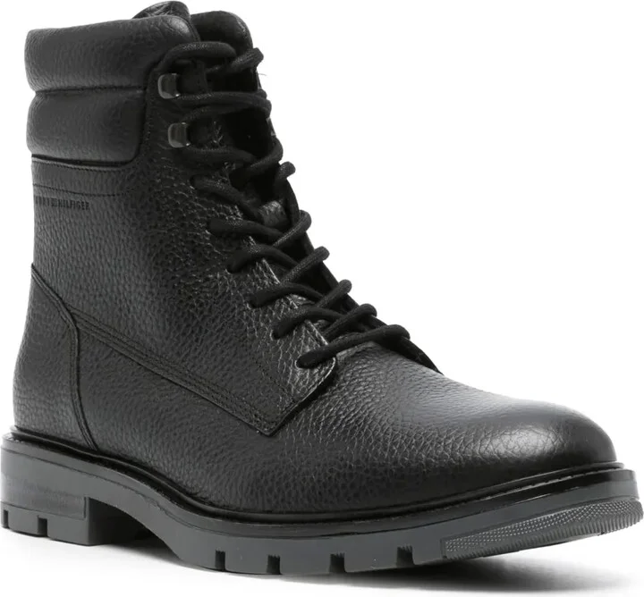 Padded Leather Ankle Boots - Image 2