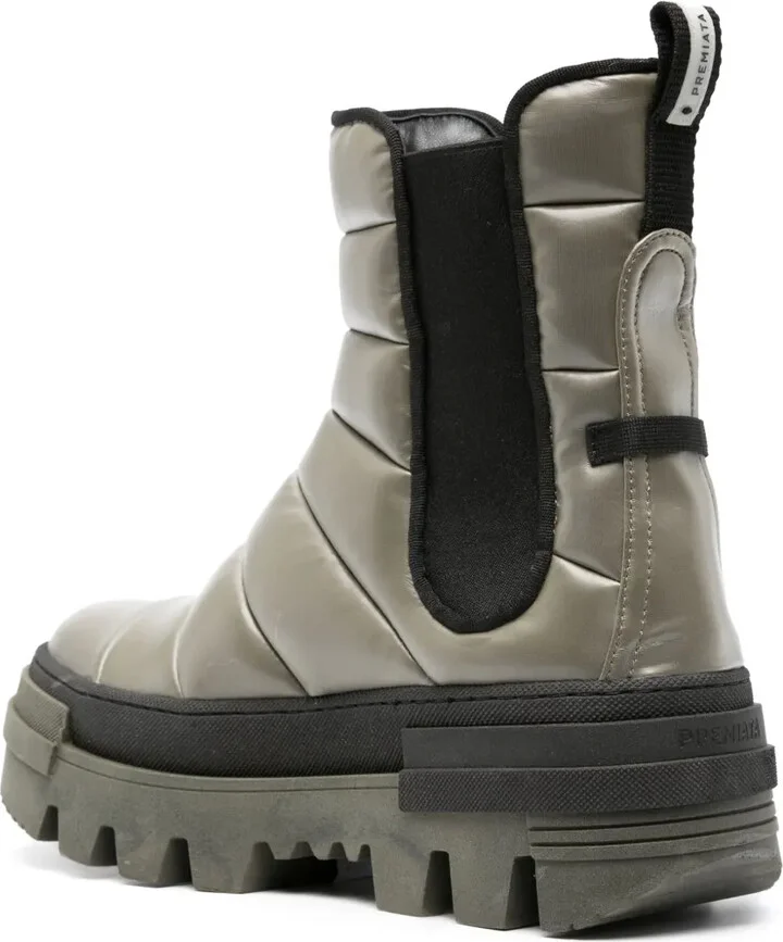 Padded Leather Ankle Boots - Image 3