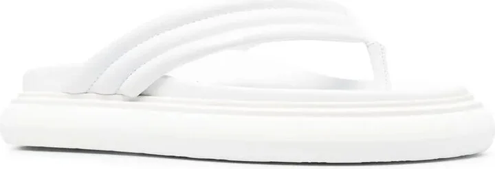 Padded Leather Flip Flops - Image 2