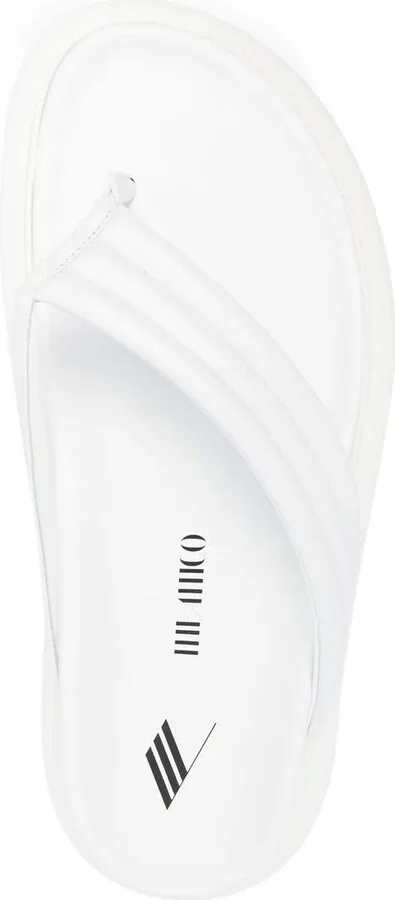 Padded Leather Flip Flops - Image 4