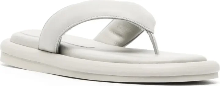 Padded Leather Flip-Flops - Image 2
