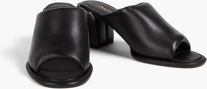 Padded leather mules - Image 2