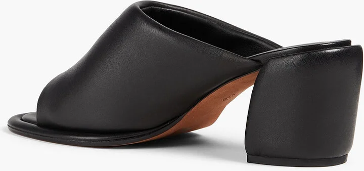 Padded leather mules - Image 3