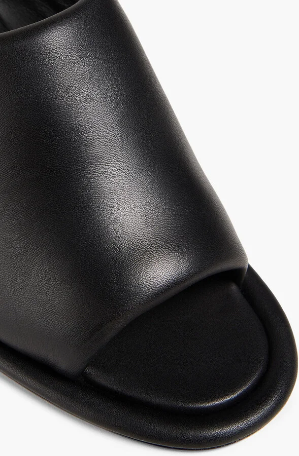 Padded leather mules - Image 4