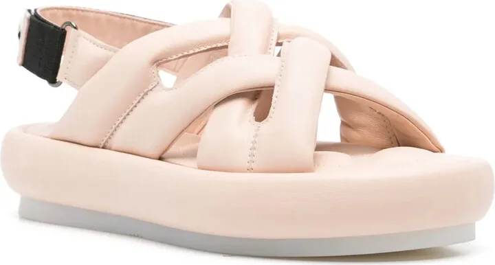 Padded Leather Sandals - Image 2