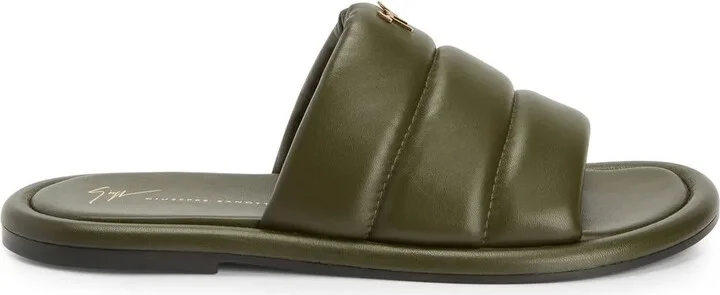 Padded-Leather Sliders