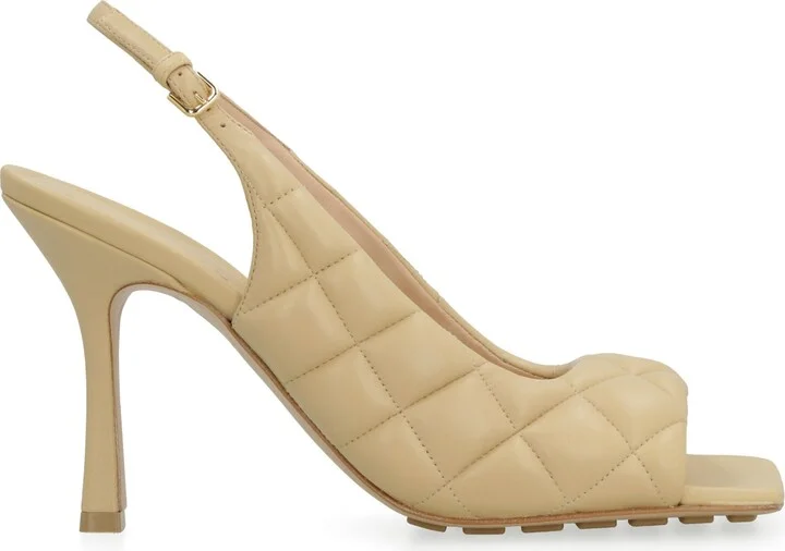 Padded Leather Slingback Pumps - Image 2