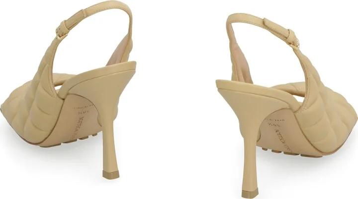 Padded Leather Slingback Pumps - Image 4