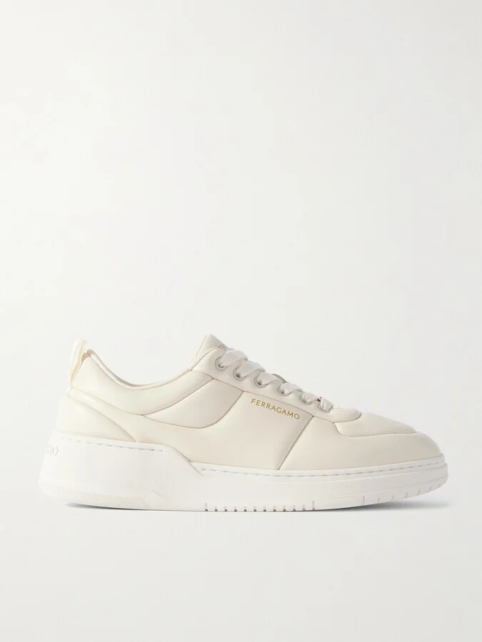 Padded Leather Sneakers