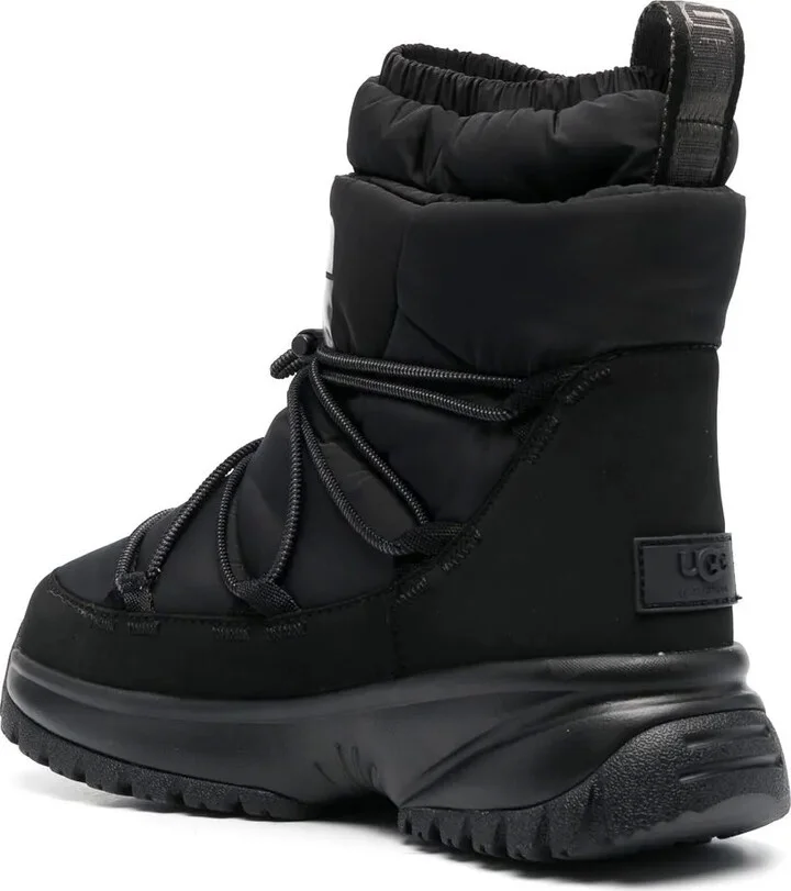 Padded Logo-Print Boots - Image 3