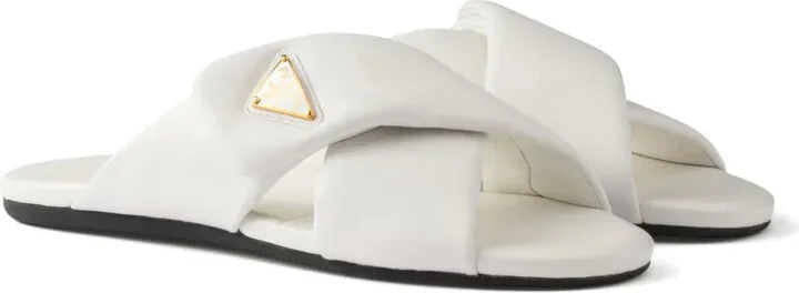 Padded Nappa-Leather Slides - Image 2