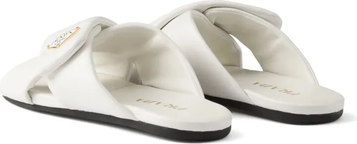 Padded Nappa-Leather Slides - Image 3