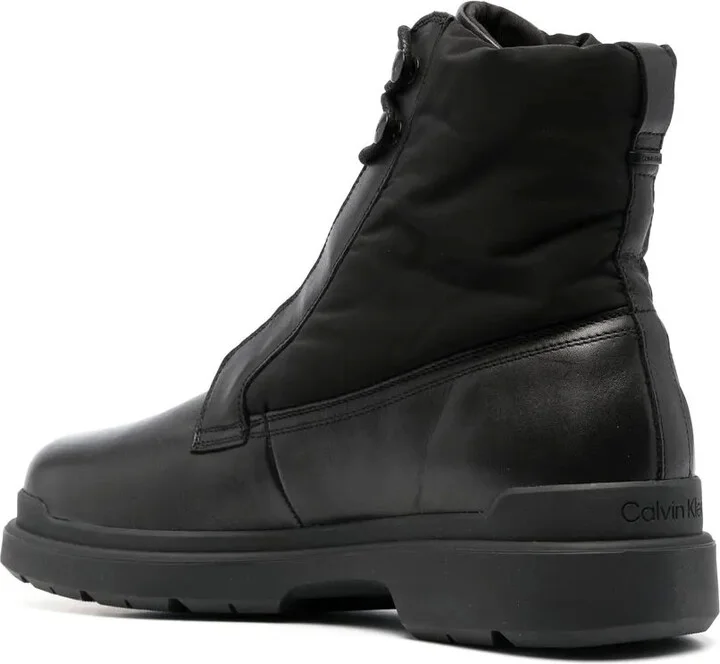 Padded-Panel Lace-Up Boots - Image 3