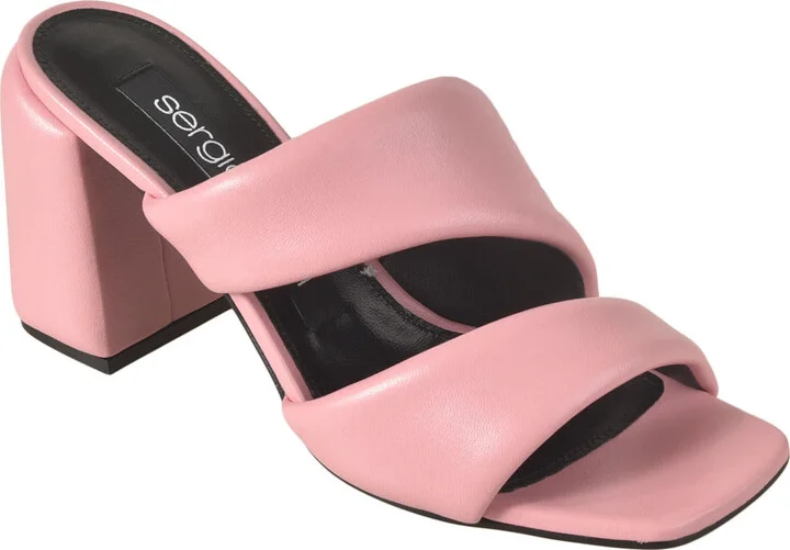 Padded Strap Block Heel Mules - Image 2