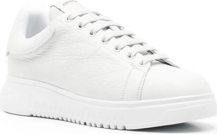 Padded-Tongue Leather Sneakers - Image 2