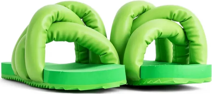 Padded Twisted-Strap Sandals - Image 2