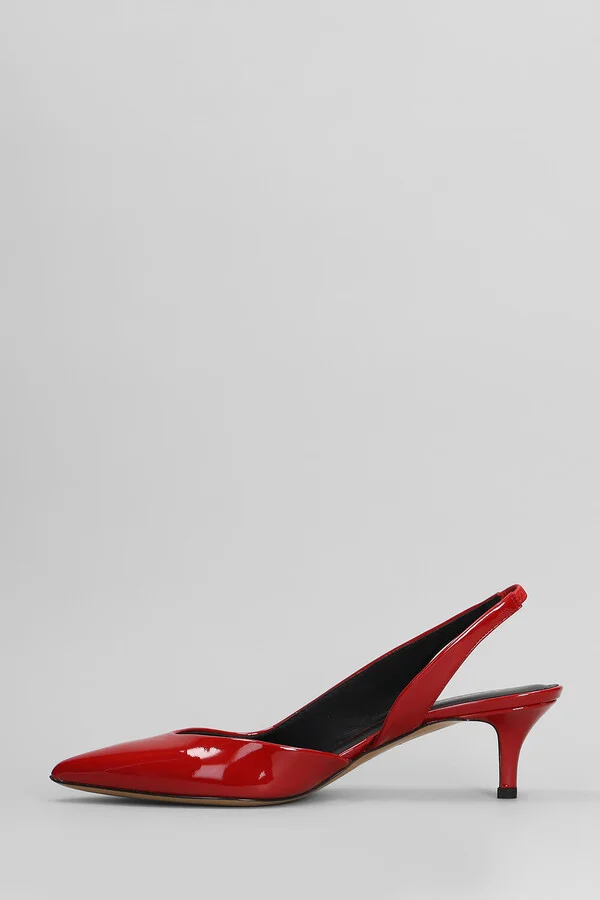 Padim Pumps In Red Patent Leather - Image 3