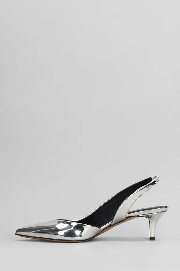 Padim Pumps In Silver Polyuretan - Image 3