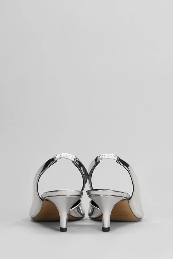 Padim Pumps In Silver Polyuretan - Image 4