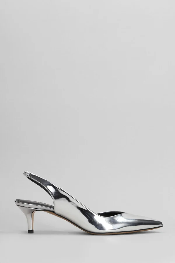Padim Pumps In Silver Polyuretan