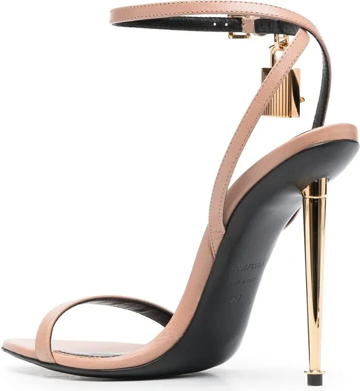 Padlock 120mm leather sandals - Image 3