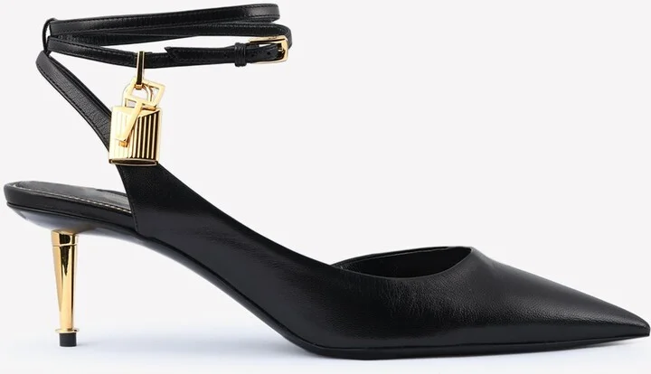 Padlock 55 Shiny Leather Pointed Pumps