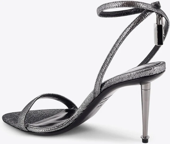 Padlock 85 Laminated Leather Sandals - Image 2