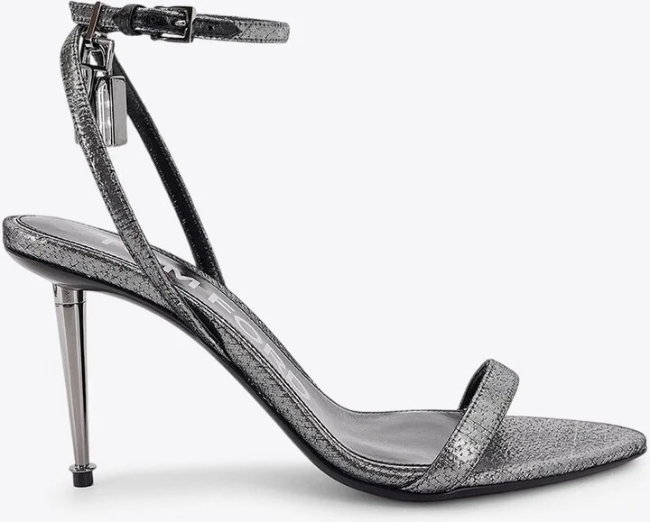 Padlock 85 Laminated Leather Sandals