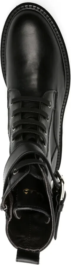 Padlock-Detail Military Boots - Image 4