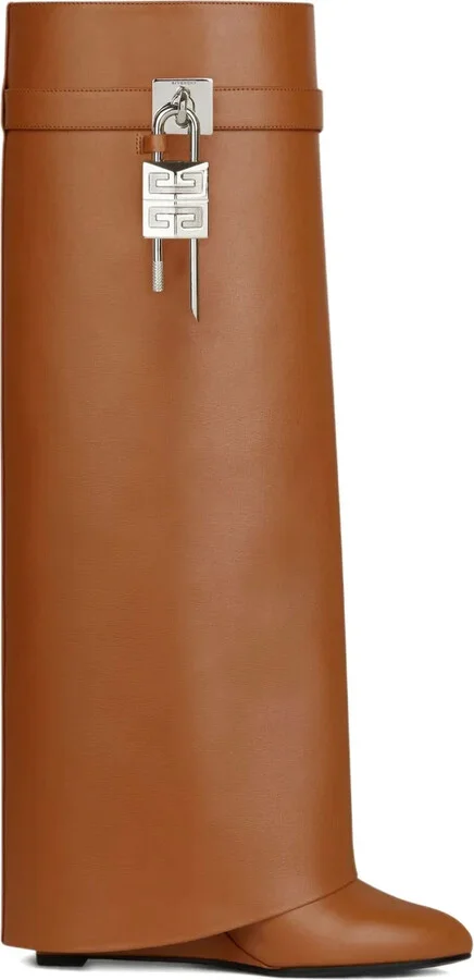 Padlock Leather Boots - Image 2