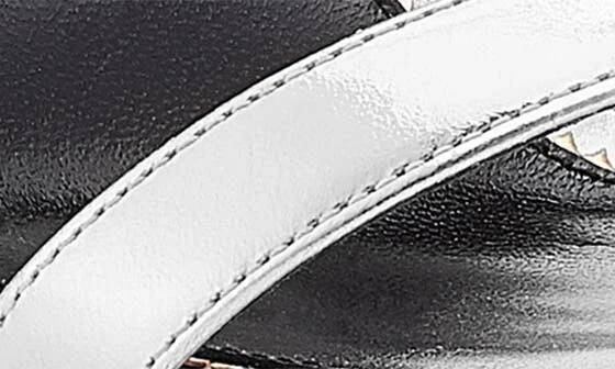 Padlock Naked Metallic Pointy Toe Sandal - Image 7