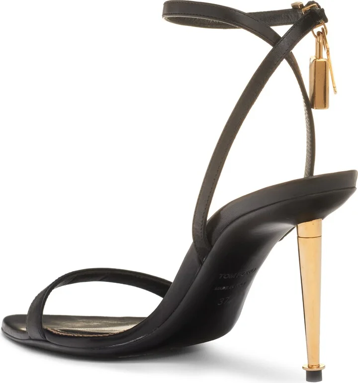 Padlock Naked Pointy Toe Sandal - Image 2
