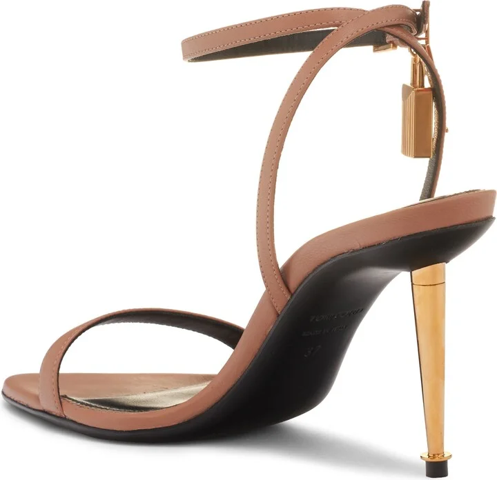 Padlock Naked Pointy Toe Sandal - Image 8