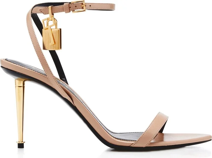 Padlock Naked Pointy Toe Sandal - Image 9
