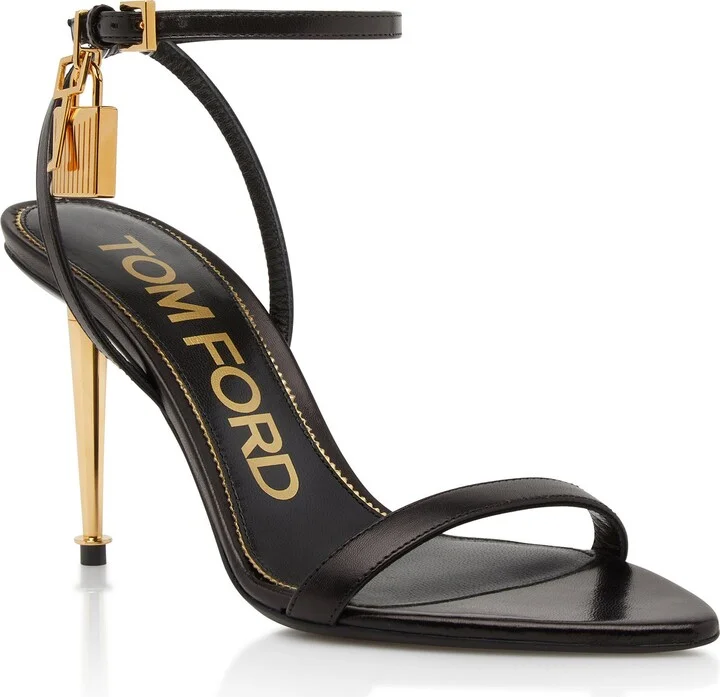 Padlock Naked Pointy Toe Sandal