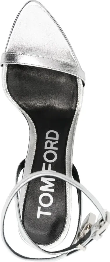 Padlock Pointy Naked 85mm leather sandals - Image 4