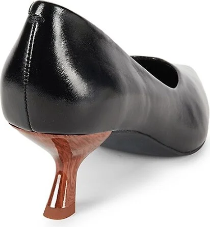 Padma Leather Kitten Pumps - Image 3