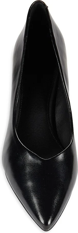 Padma Leather Kitten Pumps - Image 5