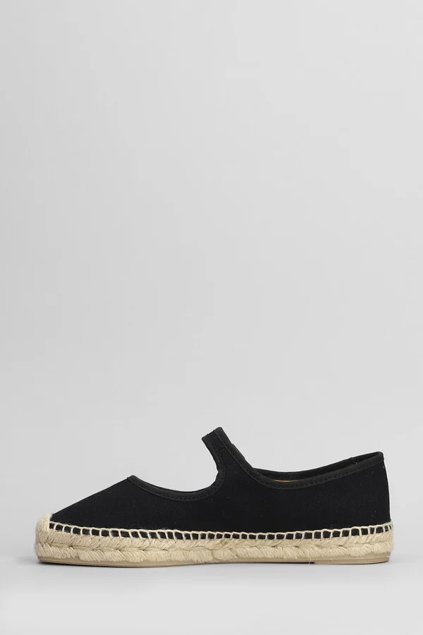 Padua-001 Espadrilles In Black Canvas - Image 3