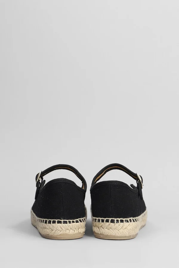 Padua-001 Espadrilles In Black Canvas - Image 4