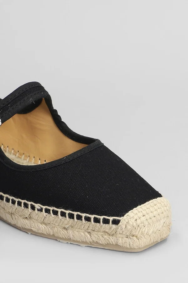 Padua-001 Espadrilles In Black Canvas - Image 5