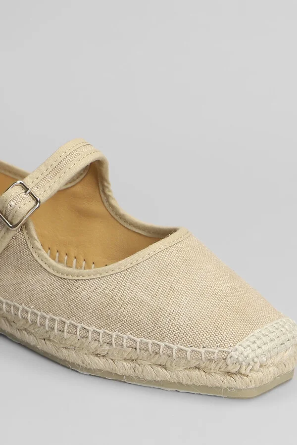Padua-002 Espadrilles In Beige Canvas - Image 5