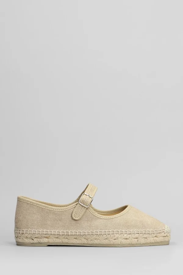 Padua-002 Espadrilles In Beige Canvas