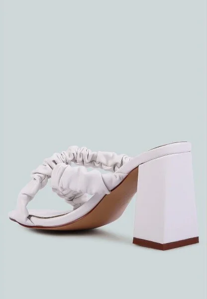 Page 3 Scrunchie Strap Block Sandals Women - Image 3