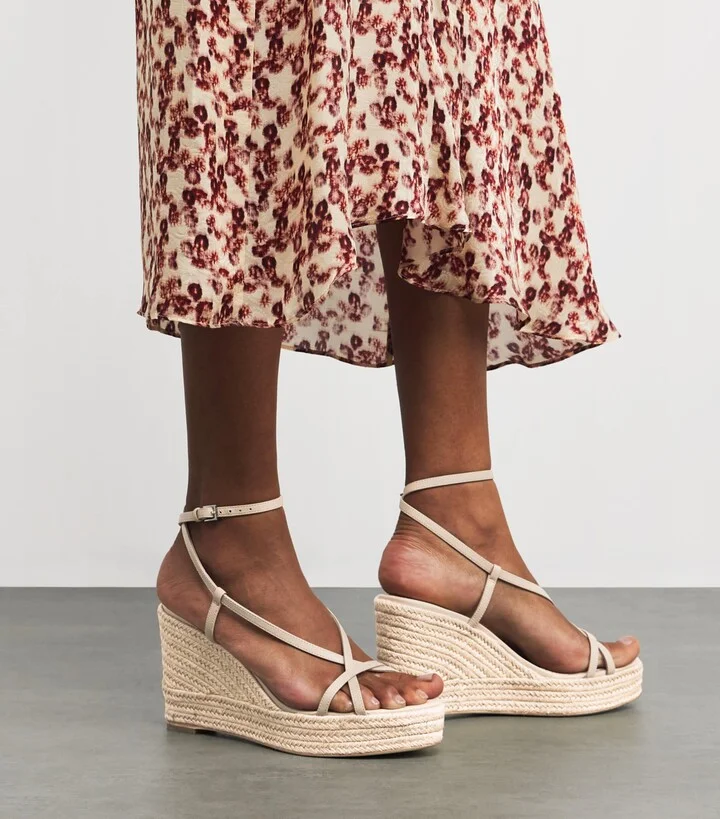Paige Leather Marlowe Wedge Sandals 105 - Image 2